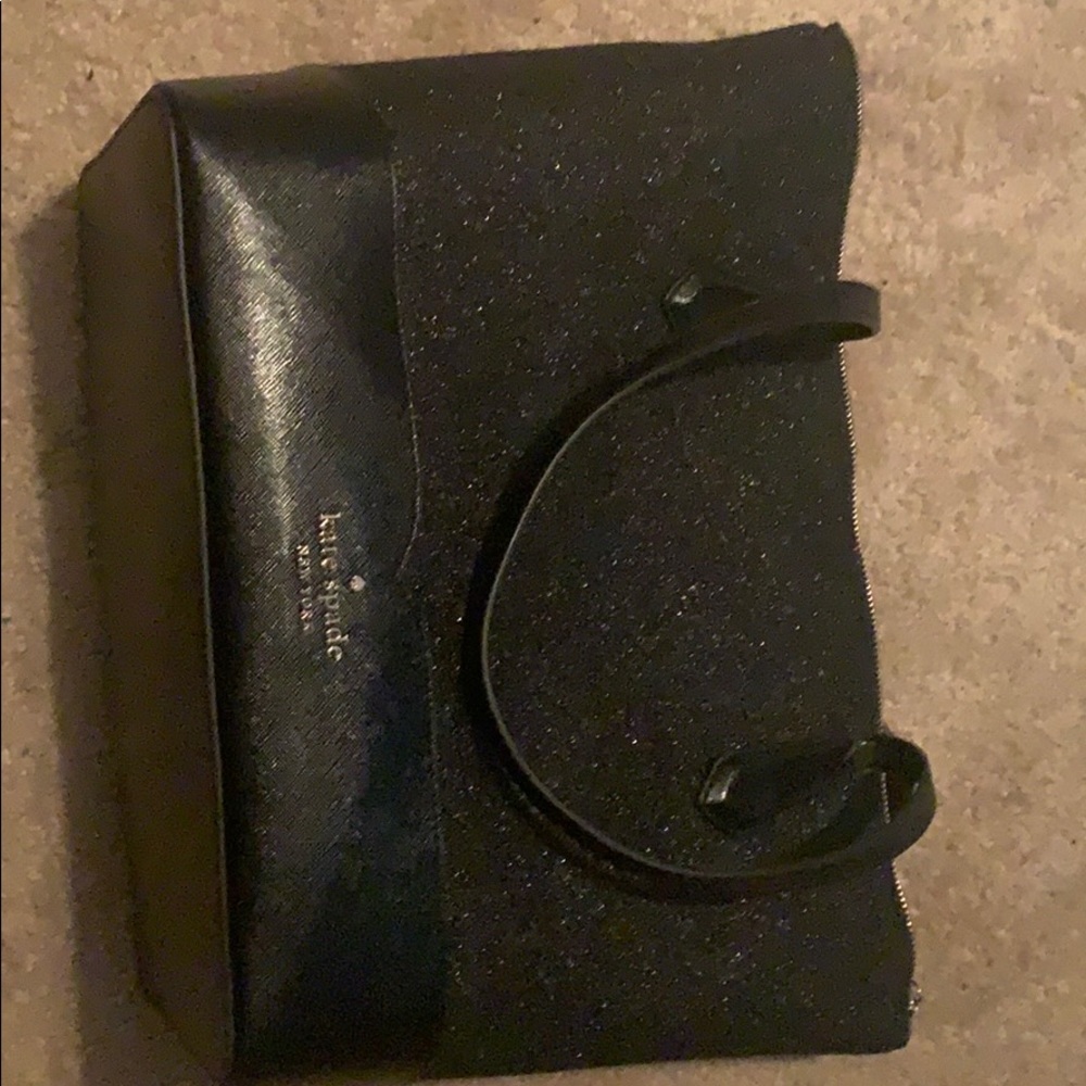 Kate spade large bag , black glitter sparkles